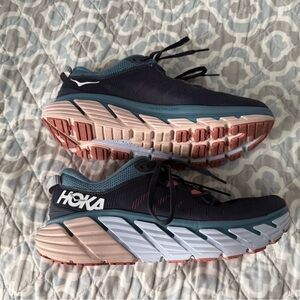 Hoka one navy blue pink Running Shoes women’s 8.5 8.5B tennis sneakers